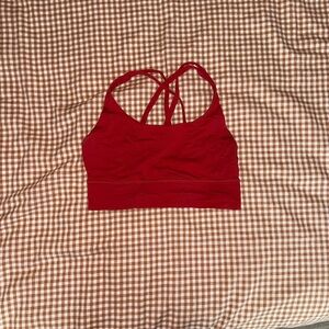 lululemon energy bra longline red